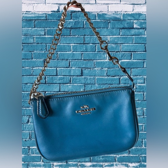 COACH Smooth Leather Nolita 15 in Peacock - Picture 1 of 13